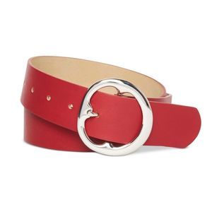Steve Madden Textured Belt - Wine Color